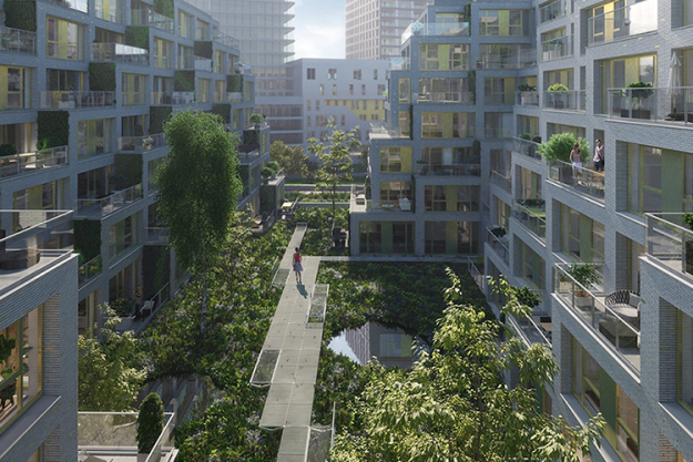 Kondor Wessels Amsterdam - Overhoeks The Twins - Binnentuin